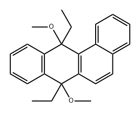 Benz[a]anthracene, 7,12-diethyl-7,12-dihydro-7,12-dimethoxy- Struktur