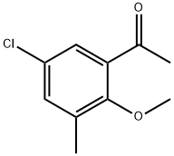 Ethanone, 1-(5-chloro-2-methoxy-3-methylphenyl)- Struktur