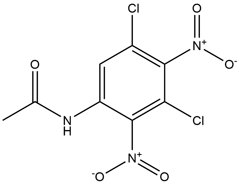 N-(3,5-Dichloro-2,4-dinitrophenyl)acetamide Struktur