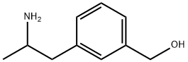 Benzenemethanol, 3-(2-aminopropyl)- Struktur