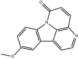 6H-Indolo[3,2,1-de][1,5]naphthyridin-6-one, 10-methoxy- Struktur