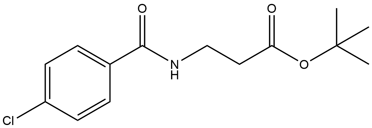 β-Alanine, N-(4-chlorobenzoyl)-, 1,1-dimethylethyl ester Struktur