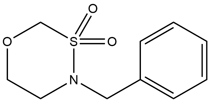 4H-1,3,4-Oxathiazine, dihydro-4-(phenylmethyl)-, 3,3-dioxide Struktur