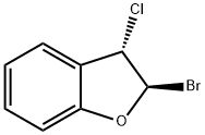 Benzofuran, 2-bromo-3-chloro-2,3-dihydro-, trans- (9CI)