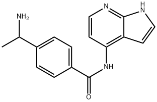 Benzamide, 4-(1-aminoethyl)-N-1H-pyrrolo[2,3-b]pyridin-4-yl- Struktur