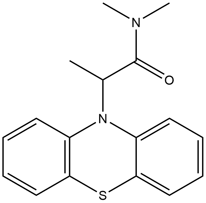 N,N,α-Trimethyl-10H-phenothiazine-10-acetamide Struktur