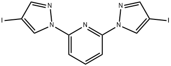 Pyridine, 2,6-bis(4-iodo-1H-pyrazol-1-yl)- Struktur