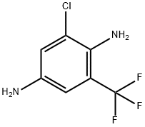 1,4-Benzenediamine, 2-chloro-6-(trifluoromethyl)- Struktur