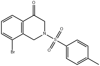 4(1H)-Isoquinolinone, 8-bromo-2,3-dihydro-2-[(4-methylphenyl)sulfonyl]- Struktur