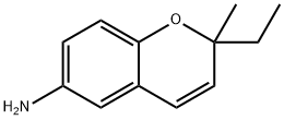 2H-1-Benzopyran-6-amine, 2-ethyl-2-methyl- Struktur