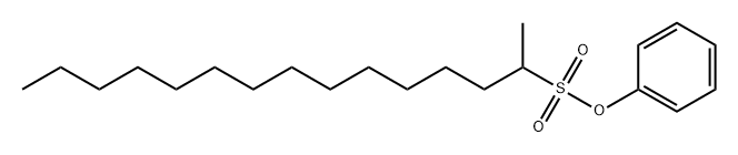 2-Pentadecanesulfonic acid phenyl ester Struktur