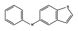 1H-Indol-5-amine, N-phenyl- Struktur