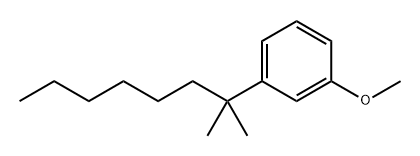 Benzene, 1-(1,1-dimethylheptyl)-3-methoxy- Struktur