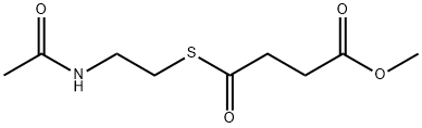 Butanoic acid, 4-[[2-(acetylamino)ethyl]thio]-4-oxo-, methyl ester Struktur