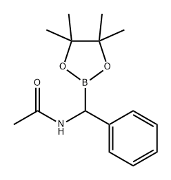 Acetamide, N-[phenyl(4,4,5,5-tetramethyl-1,3,2-dioxaborolan-2-yl)methyl]- Struktur