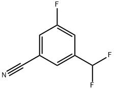 Benzonitrile, 3-(difluoromethyl)-5-fluoro- Struktur