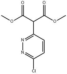 Propanedioic acid, 2-(6-chloro-3-pyridazinyl)-, 1,3-dimethyl ester Struktur