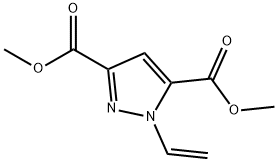 Dimethyl 1-vinyl-1H-pyrazole-3,5-dicarboxylate Struktur