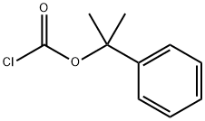 Carbonochloridic acid, 1-methyl-1-phenylethyl ester Struktur