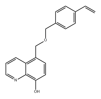 8-Quinolinol, 5-[[(4-ethenylphenyl)methoxy]methyl]- Struktur