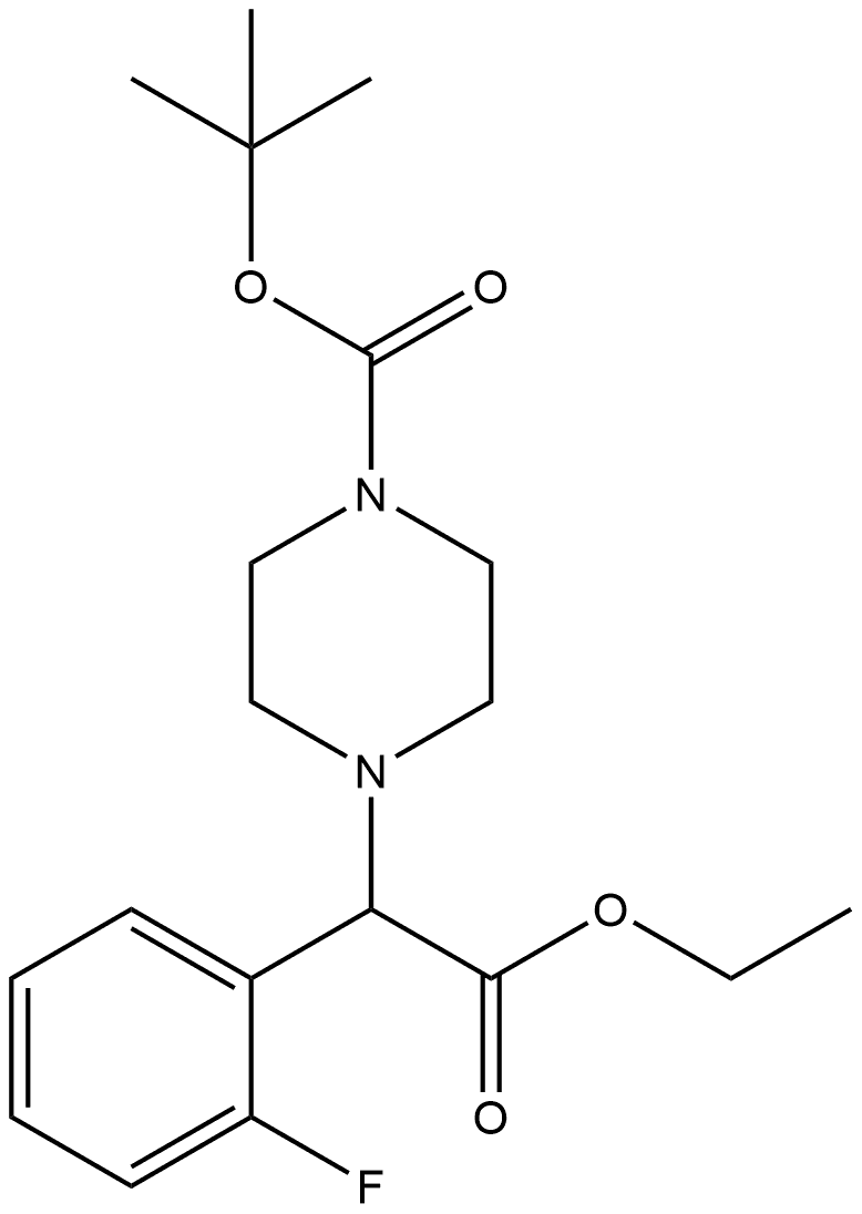 1-Piperazineacetic acid, 4-[(1,1-dimethylethoxy)carbonyl]-α-(2-fluorophenyl)-, ethyl ester