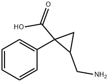 Milnacipran Related Compound A (25 mg) (2-(Aminomethyl)-1-phenylcyclopropane-1-carboxylic acid hydrochloride) Struktur