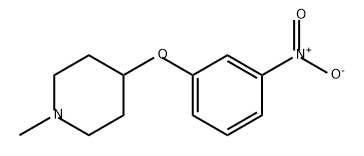 Piperidine, 1-methyl-4-(3-nitrophenoxy)- Struktur