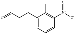 Benzenepropanal, 2-fluoro-3-nitro- Struktur