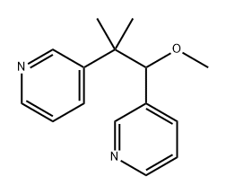 Pyridine, 3,3'-(2-methoxy-1,1-dimethyl-1,2-ethanediyl)bis- (9CI)