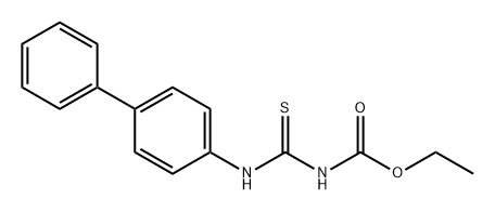 Carbamic acid, [([1,1'-biphenyl]-4-ylamino)thioxomethyl]-, ethyl ester (9CI) Struktur