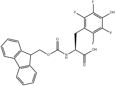 L-Tyrosine, N-[(9H-fluoren-9-ylmethoxy)carbonyl]-2,3,5,6-tetrafluoro- Structure