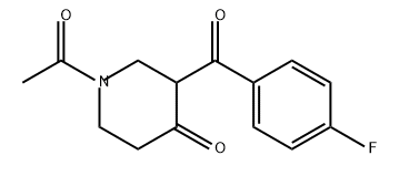 4-Piperidinone, 1-acetyl-3-(4-fluorobenzoyl)-