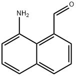 1-Aminonaphthalene-8-carboxaldehyde Struktur