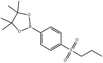 1,3,2-Dioxaborolane, 4,4,5,5-tetramethyl-2-[4-(propylsulfonyl)phenyl]- Struktur