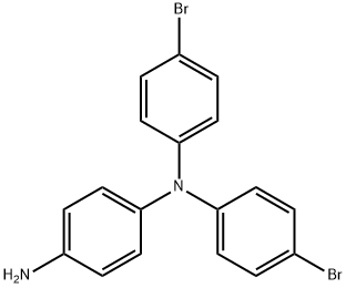 4-氨基-4',4''-二溴三苯胺 結(jié)構(gòu)式