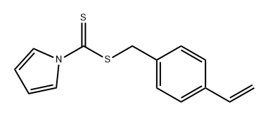 1H-Pyrrole-1-carbodithioic acid, (4-ethenylphenyl)methyl ester Struktur