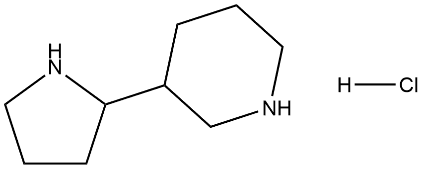 3-(2-Pyrrolidinyl)piperidine hydrochloride Struktur