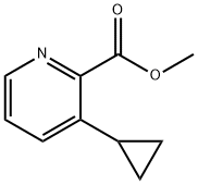 2-Pyridinecarboxylic acid, 3-cyclopropyl-, methyl ester Struktur