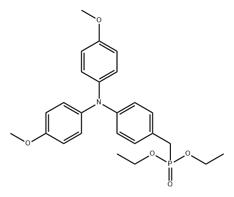 Phosphonic acid, P-[[4-[bis(4-methoxyphenyl)amino]phenyl]methyl]-, diethyl ester Struktur