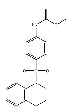 Carbamic acid, [4-[(3,4-dihydro-1(2H)-quinolinyl)sulfonyl]phenyl]-, methyl ester (9CI) Struktur