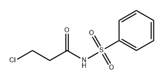 Propanamide, 3-chloro-N-(phenylsulfonyl)- Struktur