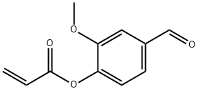 2-Propenoic acid, 4-formyl-2-methoxyphenyl ester Struktur