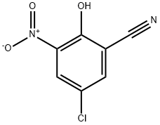 Benzonitrile, 5-chloro-2-hydroxy-3-nitro- Struktur