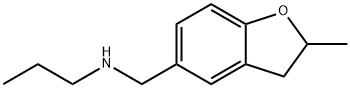 5-BENZOFURANMETHANAMINE, 2,3-DIHYDRO-2-METHYL-N-PROPYL- Struktur