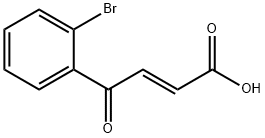 2-Butenoic acid, 4-(2-bromophenyl)-4-oxo-, (2E)- Struktur