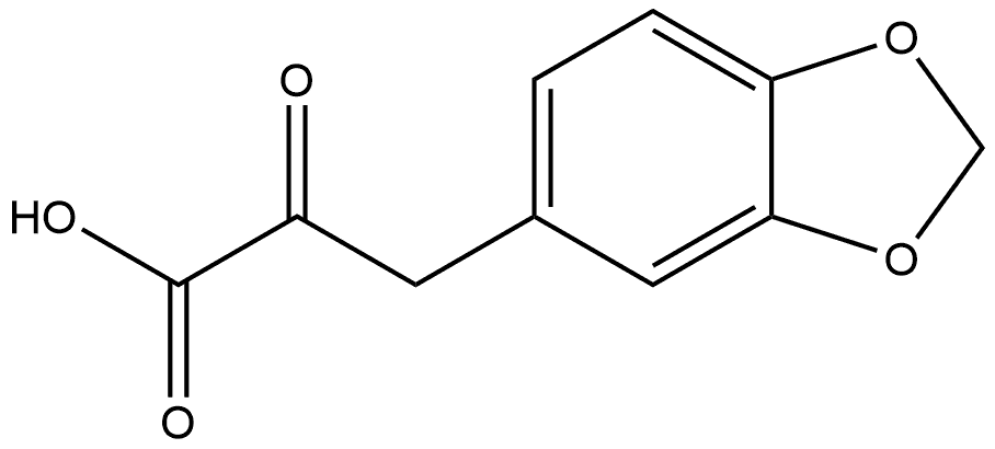 1,3-Benzodioxole-5-propanoic acid, α-oxo- Struktur