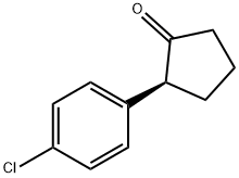 Cyclopentanone, 2-(4-chlorophenyl)-, (2S)- Struktur