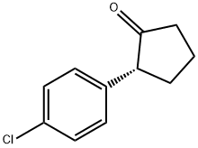 Cyclopentanone, 2-(4-chlorophenyl)-, (2R)- Struktur