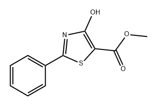 5-Thiazolecarboxylic acid, 4-hydroxy-2-phenyl-, methyl ester Struktur