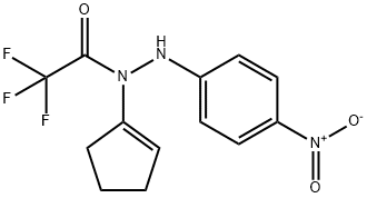 Acetic acid, 2,2,2-trifluoro-, 1-(1-cyclopenten-1-yl)-2-(4-nitrophenyl)hydrazide